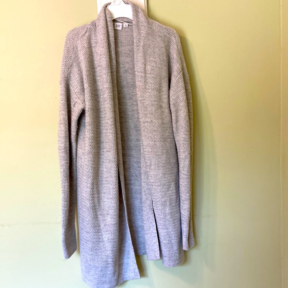 Comfy Gray Gap Sweater Size S